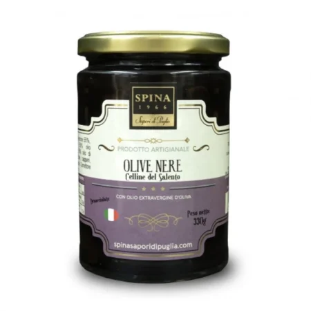 Olive Nere Celline del Salento Denocciolate con olio evo 330 g