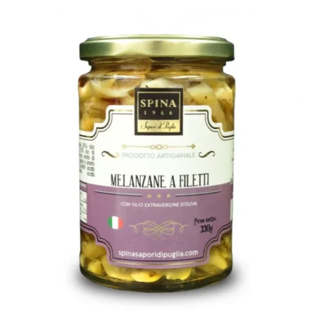 Melanzane a filetti con olio evo 330 g