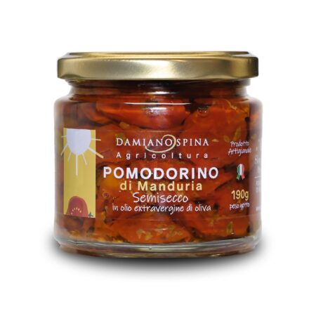 Pomodorino di Manduria semiseccoin olio extra vergine di olivaPresidio Slow Food 190 g
